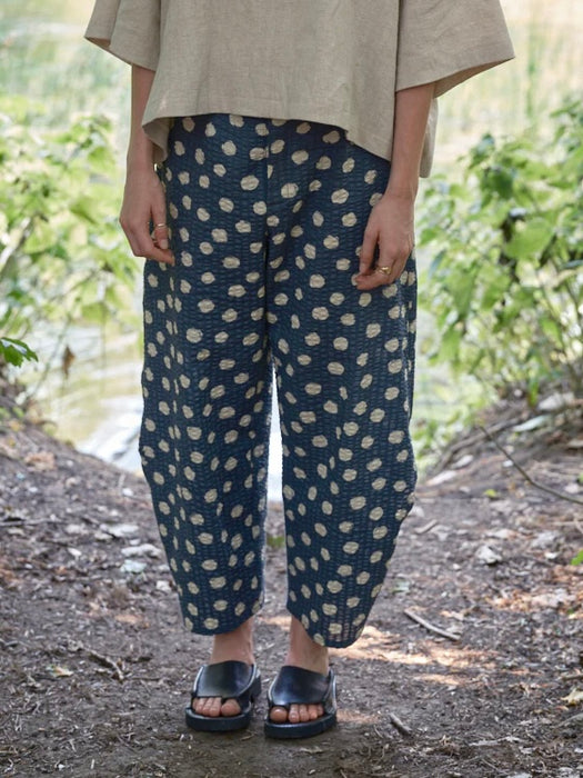Kate Sheridan Buoy Trousers in Blue Spot