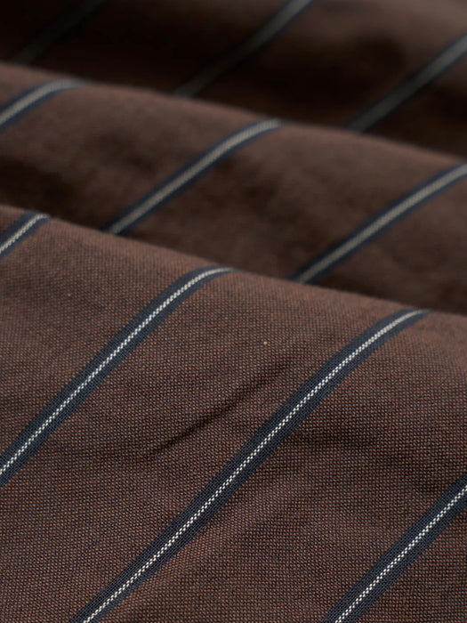 Universal Works Oxford Pants in Brown Chester Stripe