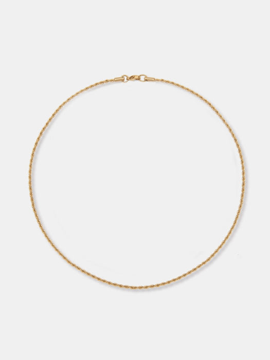 A Weathered Penny Delicate Rope Chain in Gold