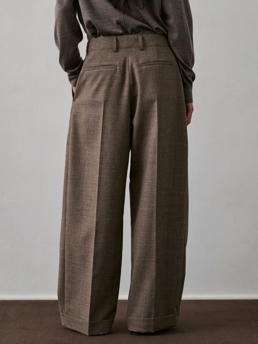 Soeur Watson Pant in Marron / Ecru