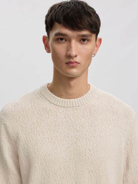 Annarr Ragi Boucle Knit in Oatmeal