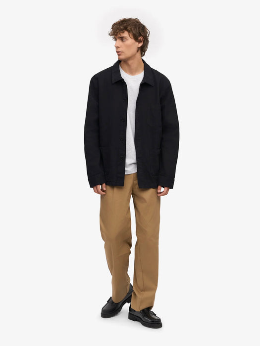 Colorful Standard Organic Workwear Jacket in Deep Black