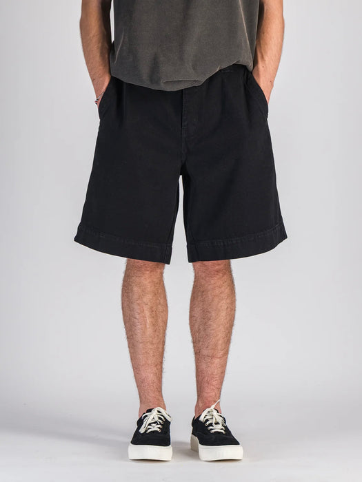 Parages Dad Shorts in Black Denim