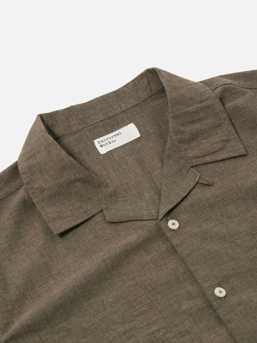 Universal Works Sal Road Shirt in Brown