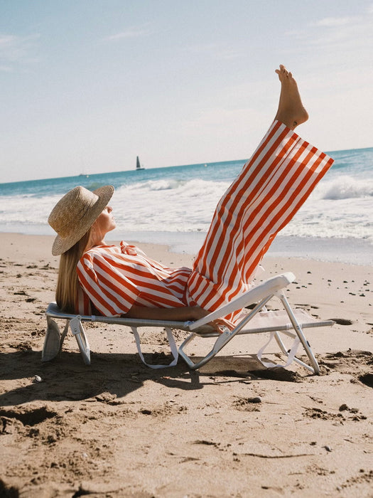 The Tiny Big Sister Striped Pocket Pant in Summer Red