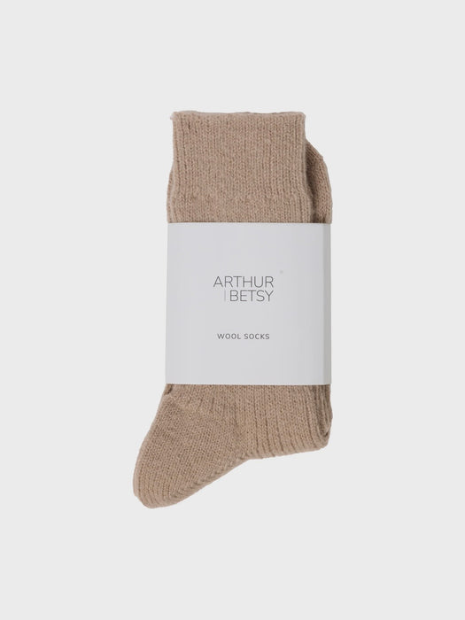 Arthur Betsy Womens Alpaca Socks in Natural