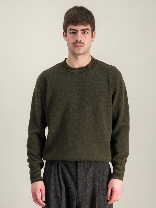 Parages New Jonas Jumper in Olive Melange