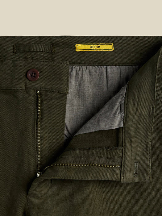 Portuguese Flannel Labura Trousers in Olive