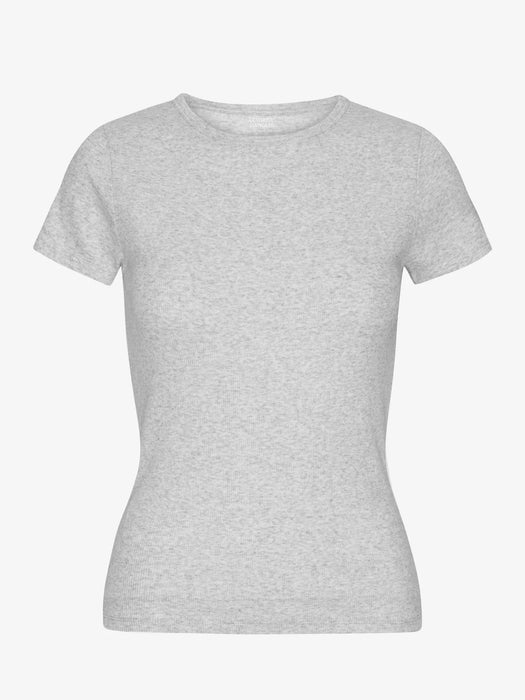 Colorful Standard Women's Rib T-Shirt in Snow Melange