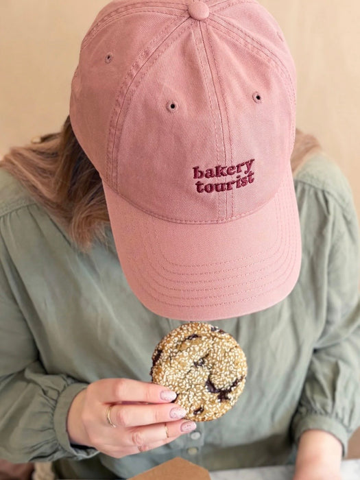 Alphabet Bakery Tourist Cap in Dusty rose