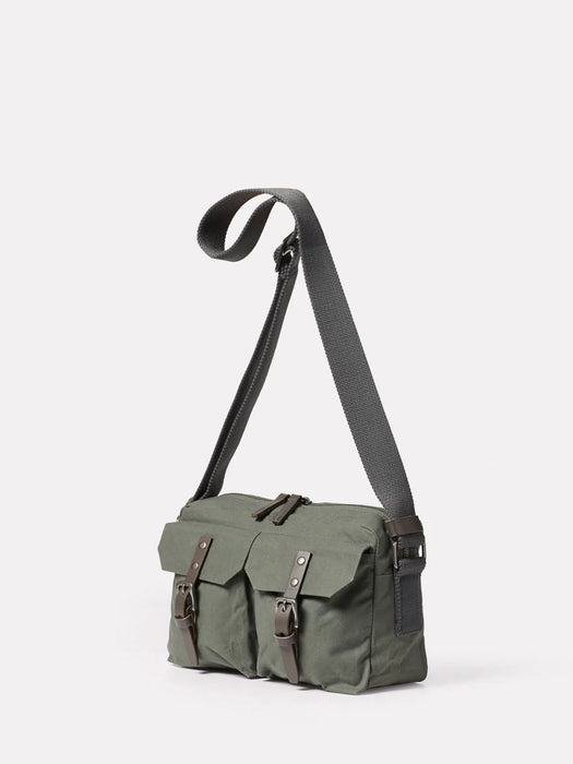 Ally Capellino Franco Crossbody in Olive Wax Cotton