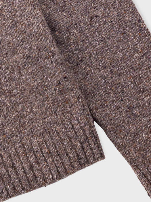 Folk Men Chain Crew Jumper in Porcini