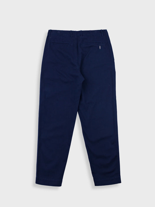 Folk Men Assembly Pant in Deep Navy Brushed Twill