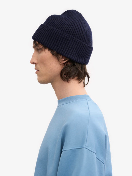 Colorful Standard Merino Beanie in Navy Blue