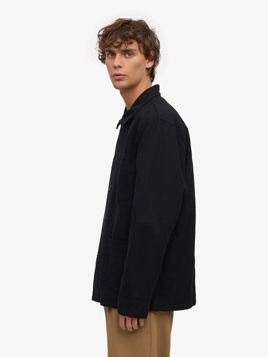 Colorful Standard Organic Workwear Jacket in Deep Black