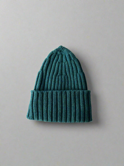 Array Ribbed Beanie in Barracuda