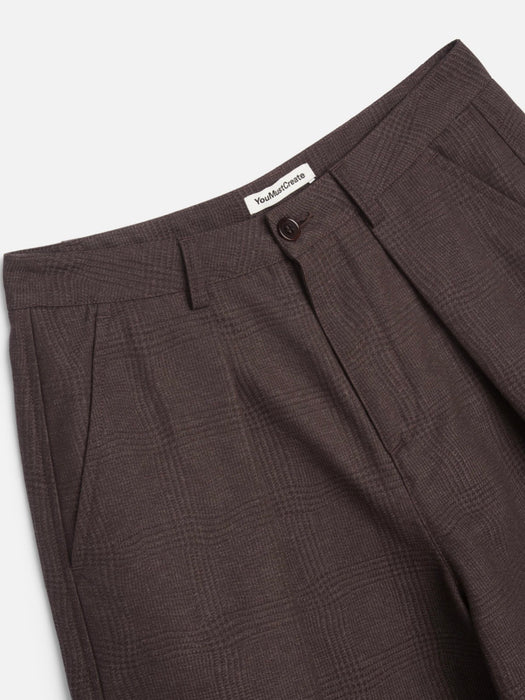 YMC Women Deadbeat Trousers in Brown