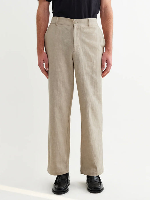 Wax Bayham Trouser in Natural Cotton / Linen
