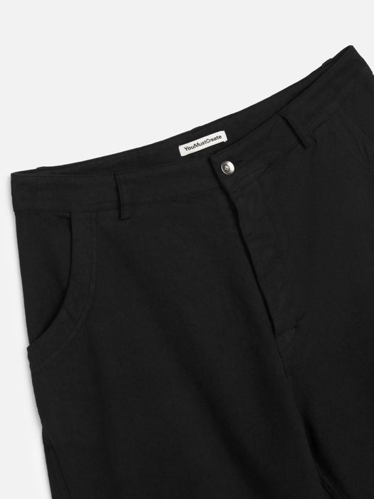 YMC Men Twisted Seam Trousers in Black