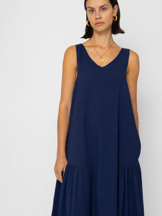 Folk Women Sarah Dress in Deep Navy