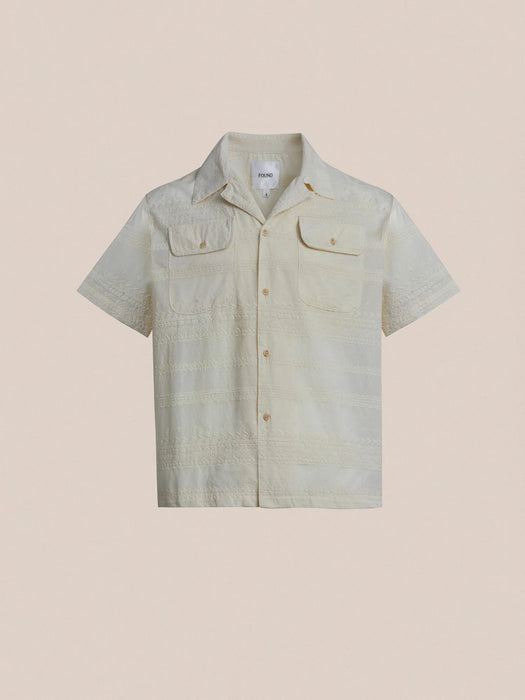 Found Lacey SS Camp Shirt in Off-White