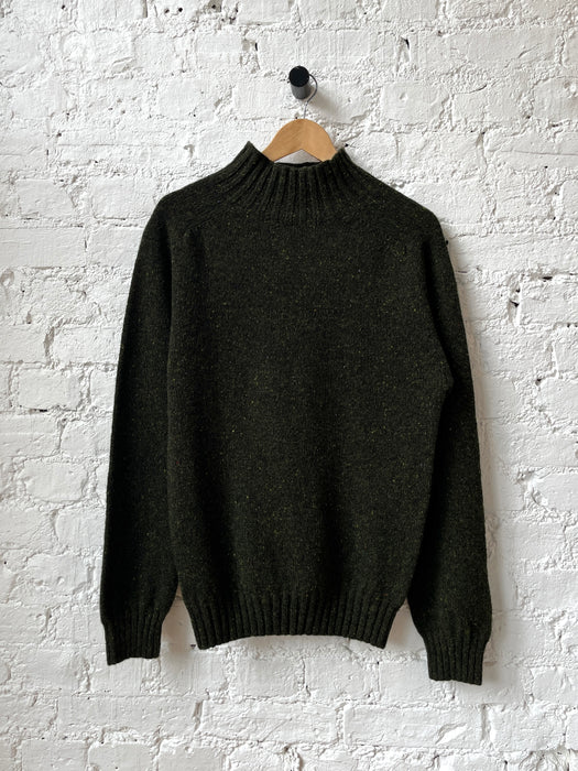 Array Bures Mock Neck Knit in Hadleigh Green