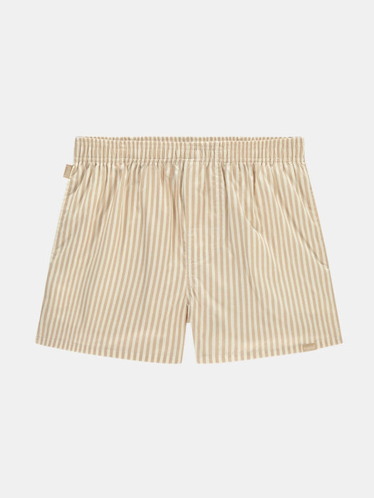 Pockies Boxer Shorts in Sand Stripes