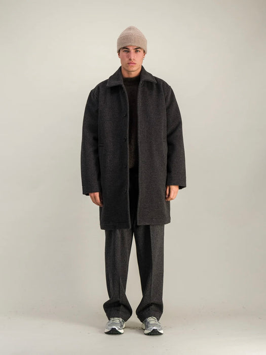 Parages Orson Overcoat in Brownish Grey