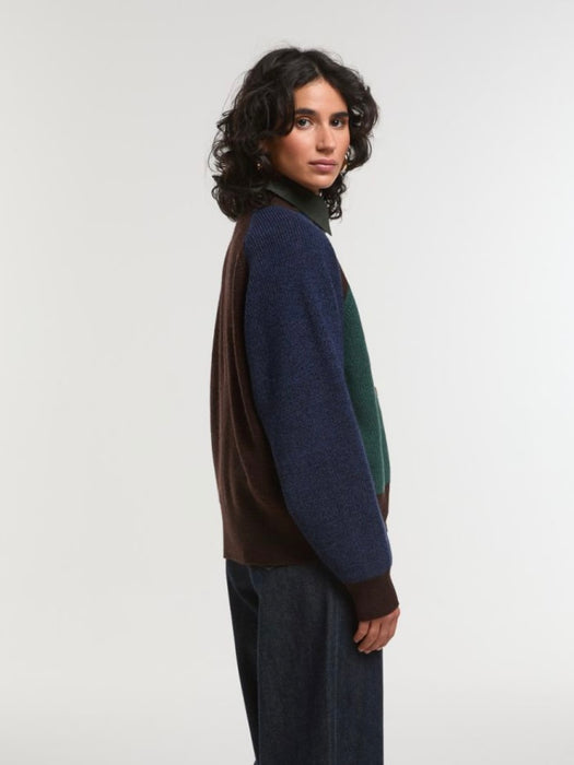 Mapoésie Claude Enigma Cardigan in Night Blue