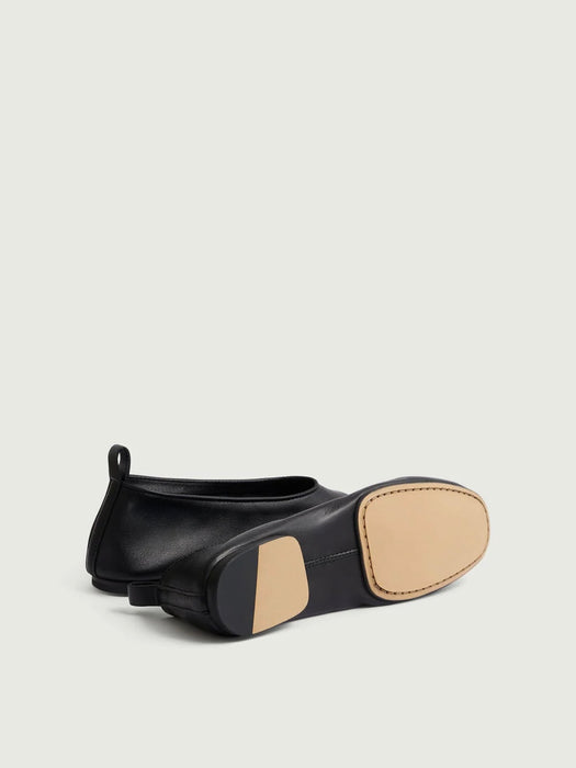 Soeur Bala Shoes in Ebony Leather