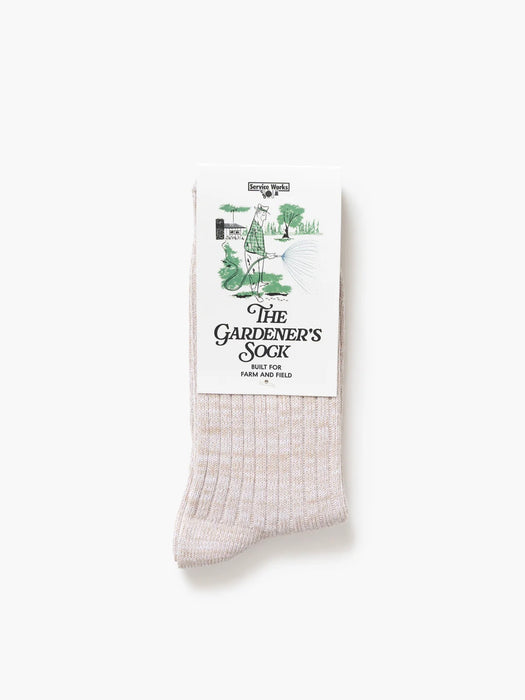Service Works Gardeners Socks in Off-White