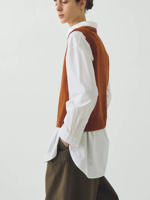 Toast Women Donegal Merino Tank in Rust