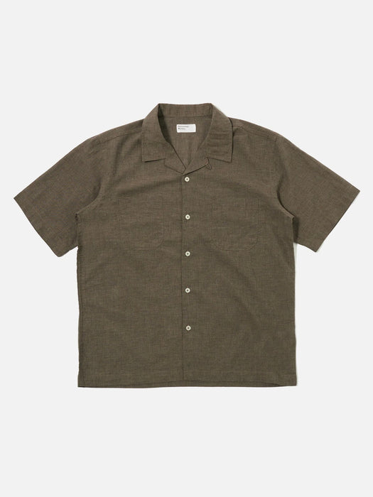 Universal Works Sal Road Shirt in Brown