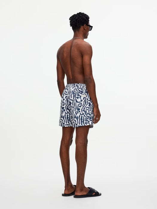 OAS Swim Shorts in Marbling Blue