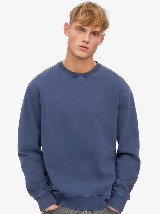 Colorful Standard Classic Crew Sweat in Neptune Blue