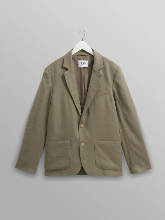 Wax Fintry Blazer in Khaki Linen