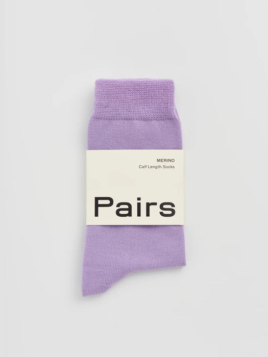Pairs Merino Socks in Parma Violet