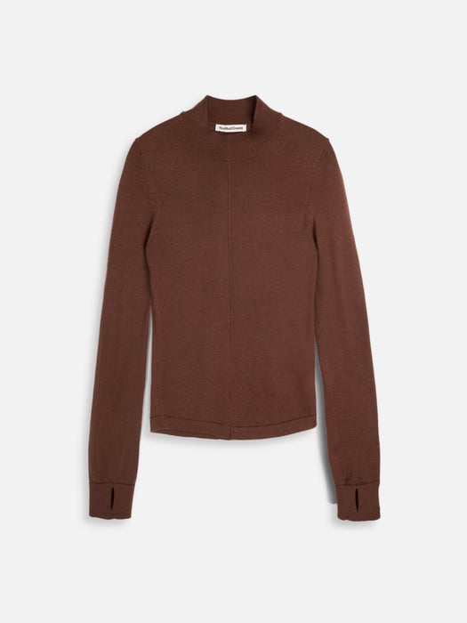 YMC Women Youth Top Knit in Dark Brown