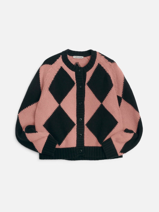 YMC Women Atomic Cardigan in Black/Pink