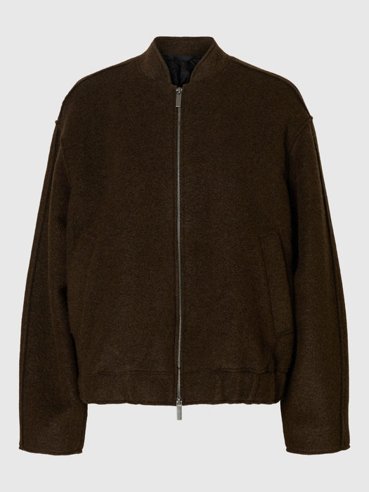 Selected Femme Reign Bomber in Delicioso