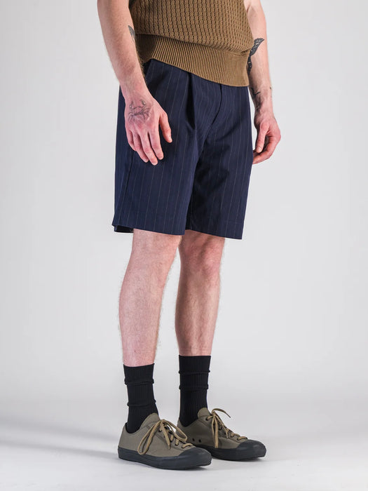 Parages Donati Shorts in Navy Stripes
