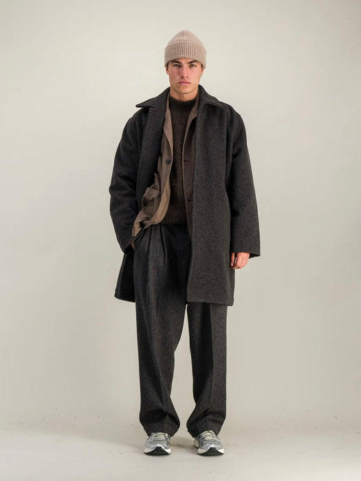 Parages Orson Overcoat in Brownish Grey