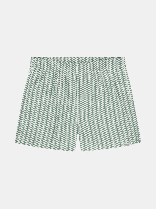 Pockies Boxer Shorts in Green Wavy