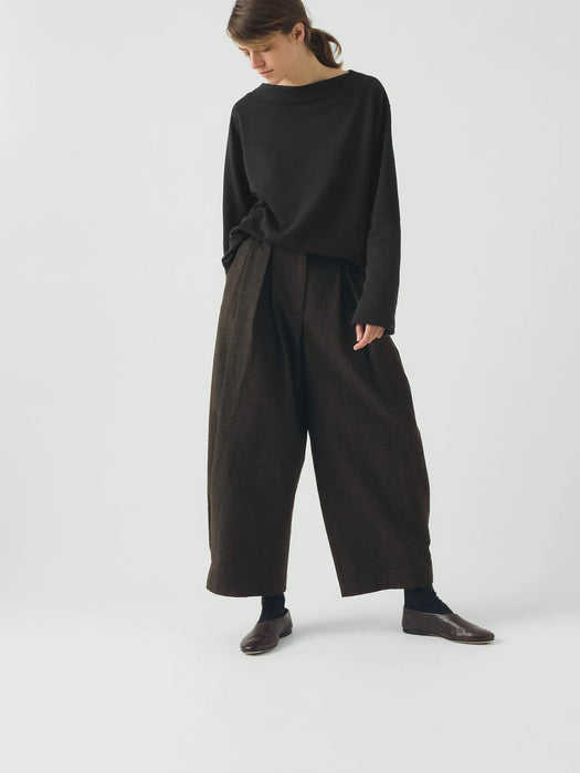 Toast Wide Leg Trousers in Slate Cotton/Wool