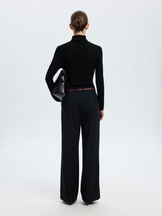 Selected Femme Ingrid Roll Neck in Black