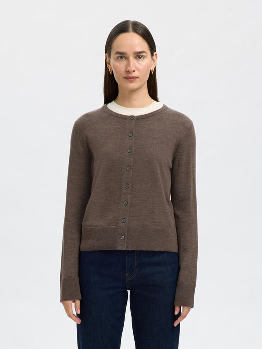 Selected Femme Thea LS Knit Cardigan in Delicioso