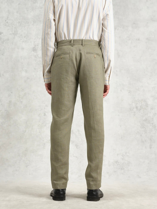 Wax Alp Trouser in Khaki Linen