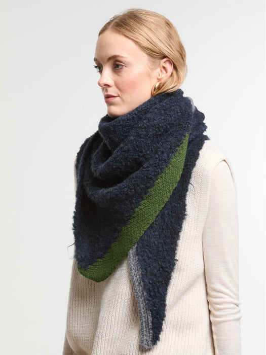 Mapoésie Asta Triangle Scarf  in Night Blue