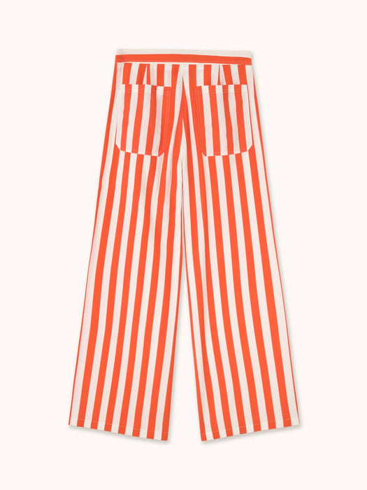 The Tiny Big Sister Striped Pocket Pant in Summer Red