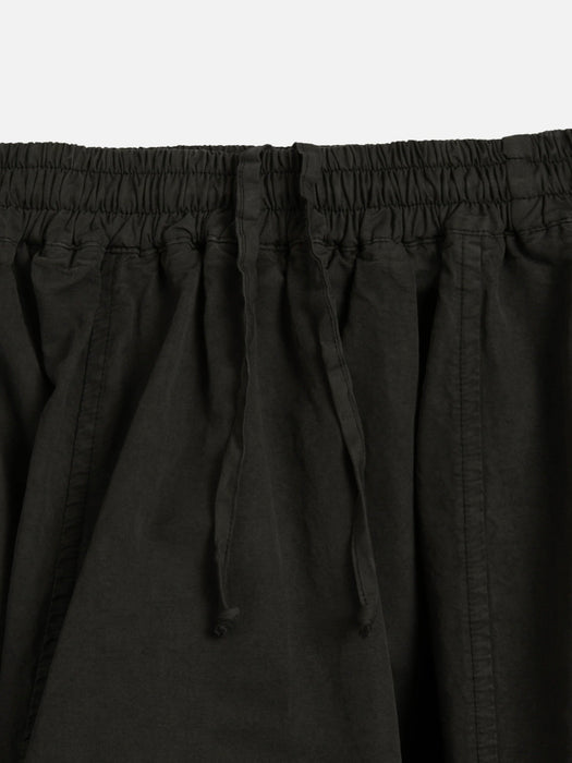 YMC Women Parachute Skirt in Dark Green Cotton/Linen